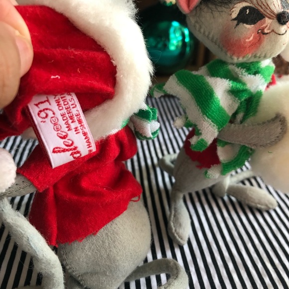 Two Vintage Annalee Mice W/Snowball - Picture 7 of 9